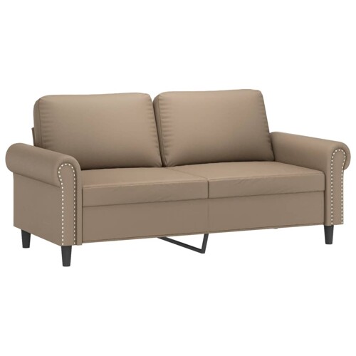 Dvosjed od tkanine cappuccina 140 cm od umjetne kože - NOVO
