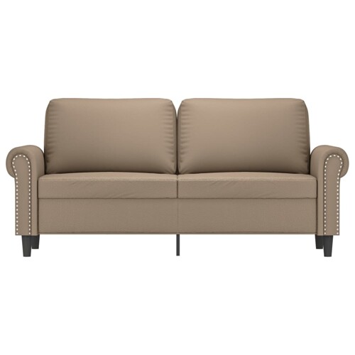 Dvosjed od tkanine cappuccina 140 cm od umjetne kože - NOVO