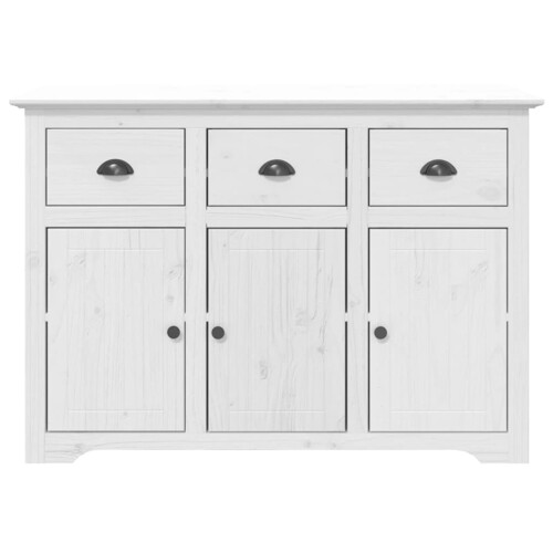 Komoda BODO bijela 115,5 x 44 x 80 cm od masivne borovine - NOVO