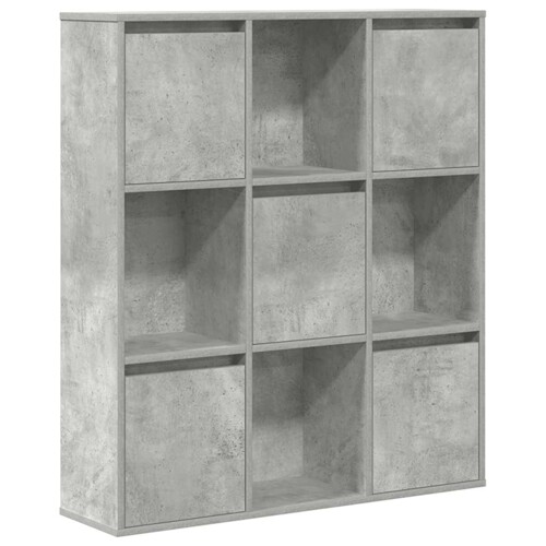 Regal za knjige boja betona 89x24x101,5 cm konstruirano drvo - NOVO
