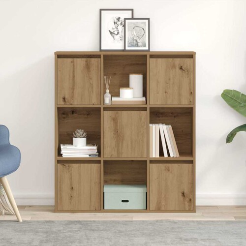 Regal za knjige boja hrasta 89x24x101,5 cm konstruirano drvo - NOVO