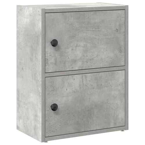 Regal za knjige boja betona 40x24x52 cm konstruirano drvo - NOVO