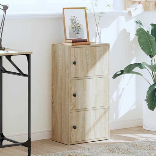 Regal za knjige boja hrasta 40x24x77 cm od konstruiranog drva - NOVO