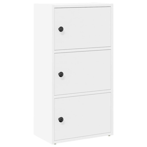 Regal za knjige bijeli 40x24x77 cm konstruirano drvo - NOVO