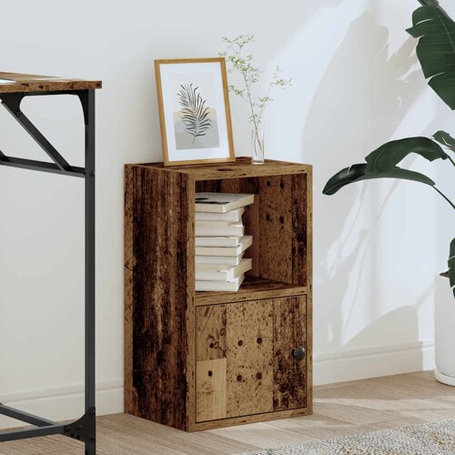 Regal za knjige boja starog drva 31x24x52 cm konstruirano drvo - NOVO