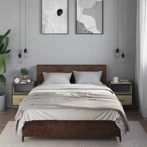 Zidni noćni ormarići 2 kom sonoma hrast 40x31x39,5 cm - NOVO