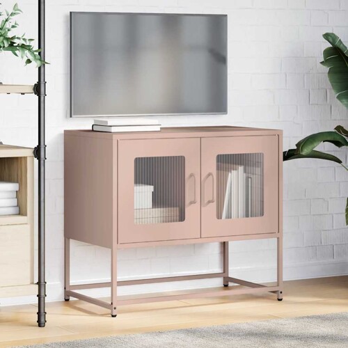 TV ormarić ružičasti 68x39x60,5 cm hladno valjani čelik - NOVO