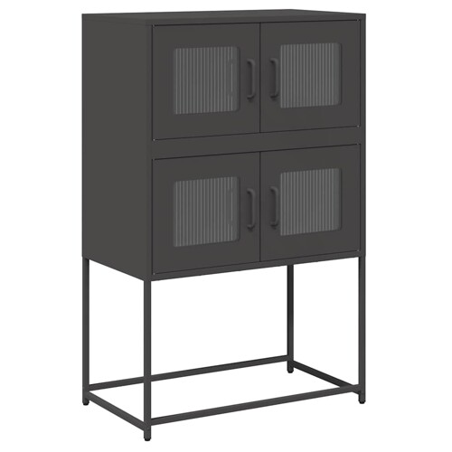 Visoka ploča crna 68x39x107 cm čelik - NOVO