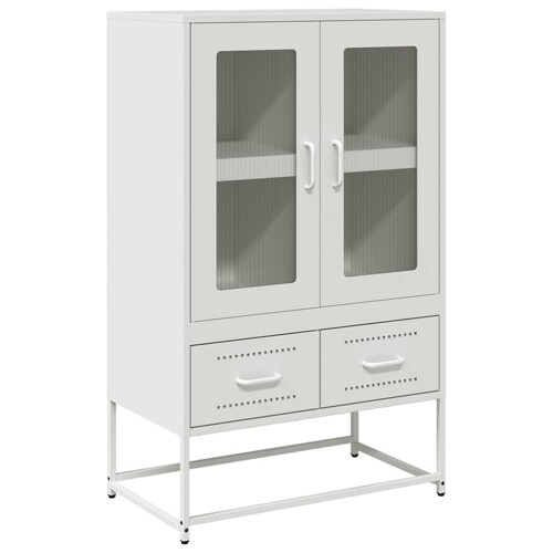 Visoka komoda bijela 68x39x111,5 cm od čelika - NOVO