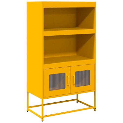 Visoka ploča senf žuta 68x39x123 cm čelik - NOVO
