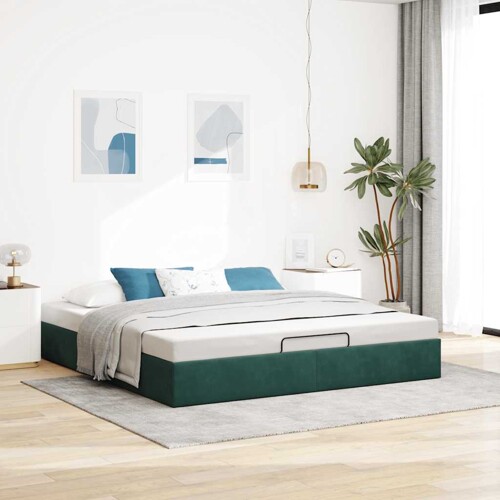Otomanski okvir kreveta bez madraca 180x200 cm baršunasti - NOVO