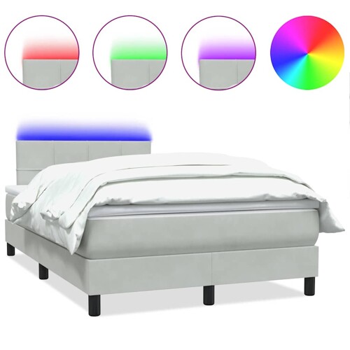 Box spring krevet s madracem ružičasti 90x220 cm baršunasti - NOVO