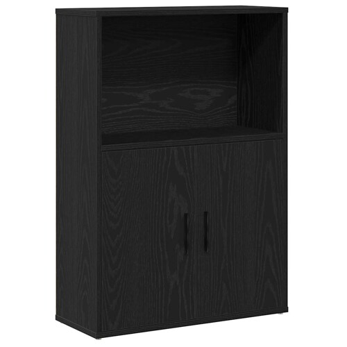 Regal za knjige crni hrasta 60x24x85 cm od konstruiranog drva - NOVO