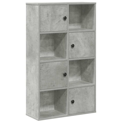 Regal za knjige boja betona 60x24x101,5 cm konstruirano drvo - NOVO