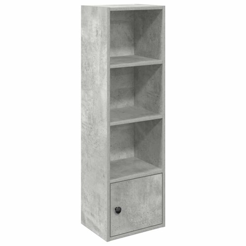 Regal za knjige boja betona 31x24x102 cm konstruirano drvo - NOVO