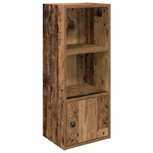 Regal za knjige boja starog drva 31x24x77 cm konstruirano drvo - NOVO