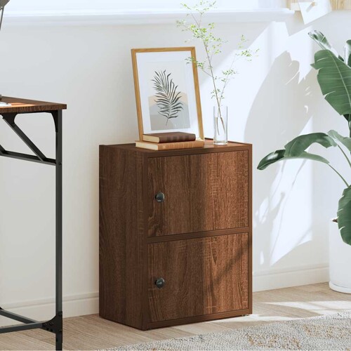 Regal za knjige boja hrasta 40x24x52 cm konstruirano drvo - NOVO