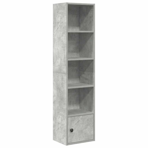 Regal za knjige boja betona 31x24x127 cm konstruirano drvo - NOVO