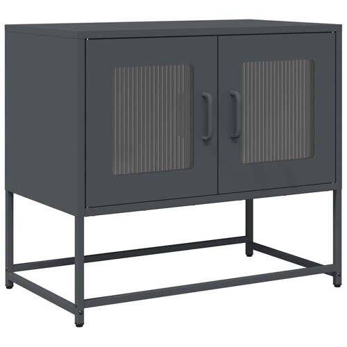 TV ormarić antracit 68x39x60,5 cm hladno valjani čelik - NOVO