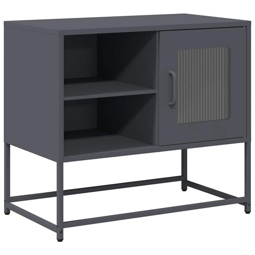 TV ormarić antracit 68x39x60,5 cm čelik - NOVO