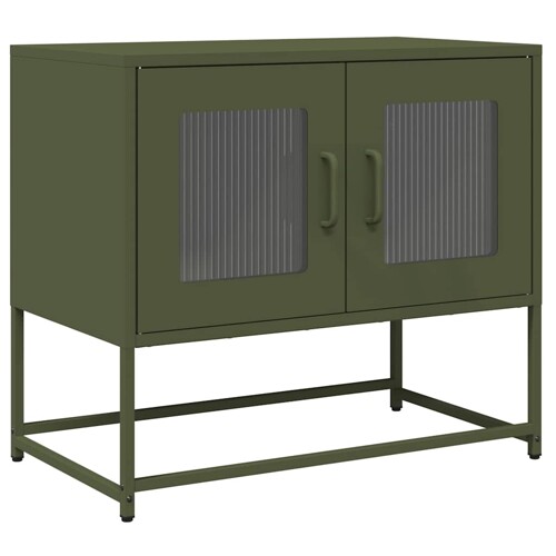 TV ormarić maslinasto zeleni 68x39x60,5 cm hladno valjani čelik - NOVO