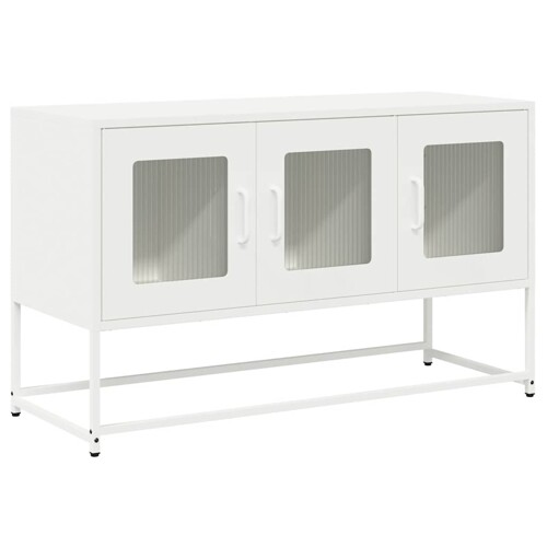 TV ormarić bijeli 100,5x39x60,5 cm hladno valjani čelik - NOVO
