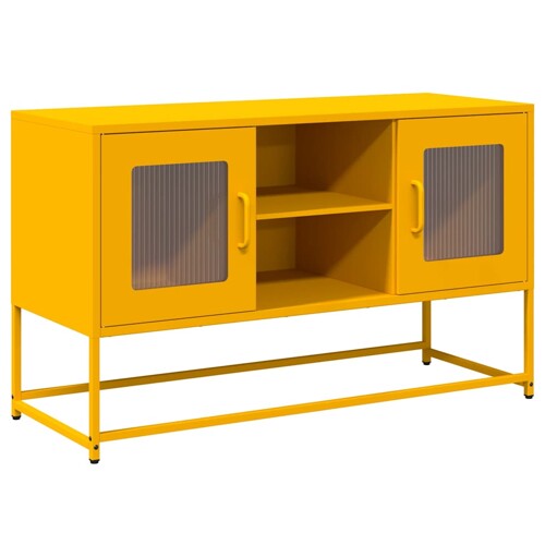 TV ormarić boja senfa 100,5 x 39 x 60,5 cm čelični - NOVO