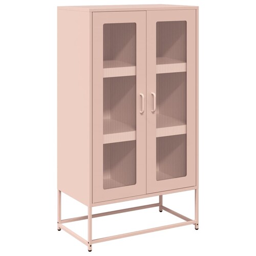 Visoka ploča ružičasta 68x39x123 cm čelik - NOVO