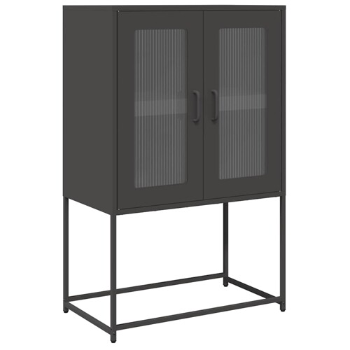 Visoka ploča crna 68x39x107 cm čelik - NOVO