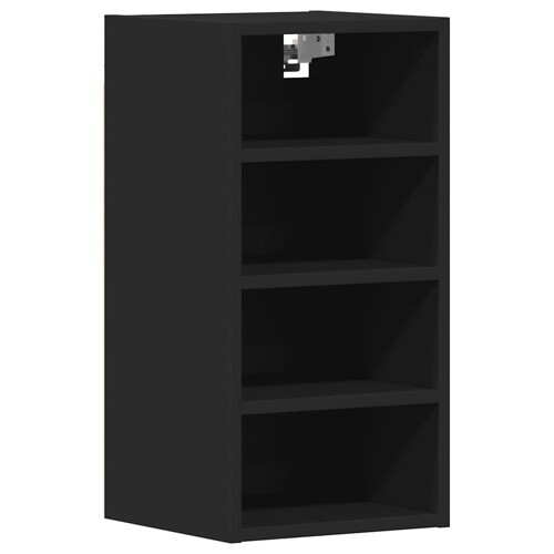 Viseći ormarić crni 30x29,5x60 cm izrađeno drvo - NOVO