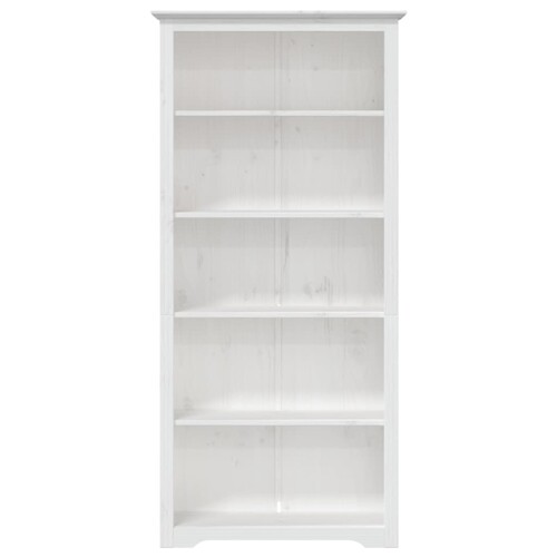 Regal za knjige BODO bijeli 82x40x173 cm od masivne borovine - NOVO
