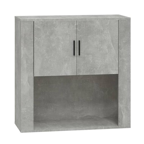 Zidni ormarić siva boja betona 80x33x80 cm konstruirano drvo - NOVO