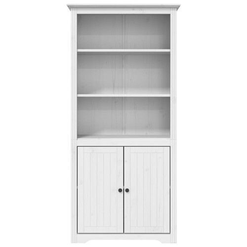 Regal za knjige BODO bijeli 82x40x173 cm od masivne borovine - NOVO