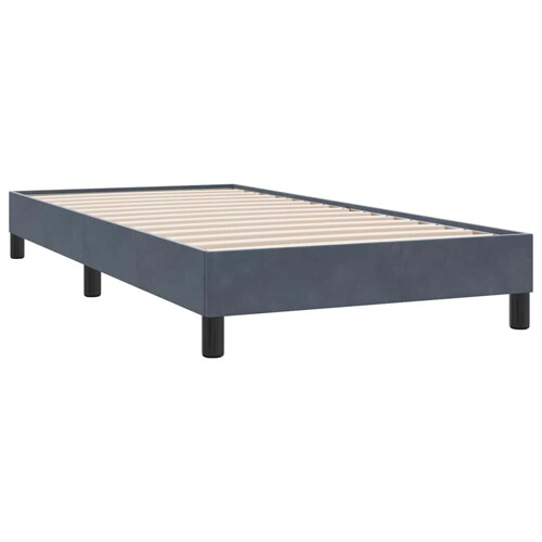 Okvir kreveta bez madraca tamno sivi 90x210 cm baršun - NOVO