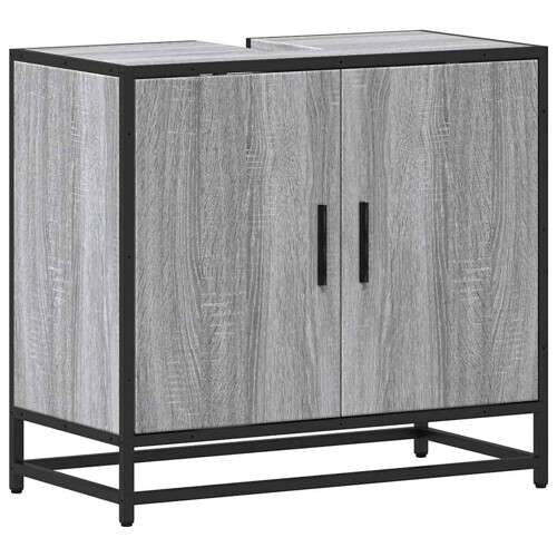 Kupaonski ormarić za umivaonik sivi Sonoma 65x33x60 cm - NOVO