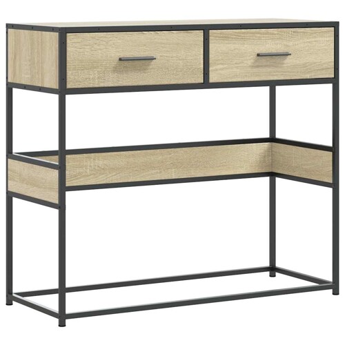 Konzolni stol boja hrasta sonome 90x35x80 cm konstruirano drvo - NOVO