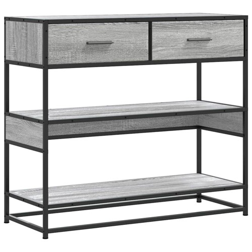 Konzolni stol boja hrasta 90x35x80 cm konstruirano drvo - NOVO