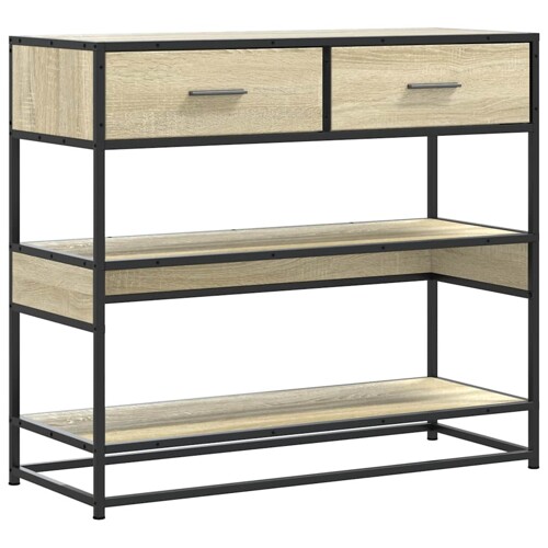 Konzolni stol boja hrasta sonome 90x35x80 cm konstruirano drvo - NOVO