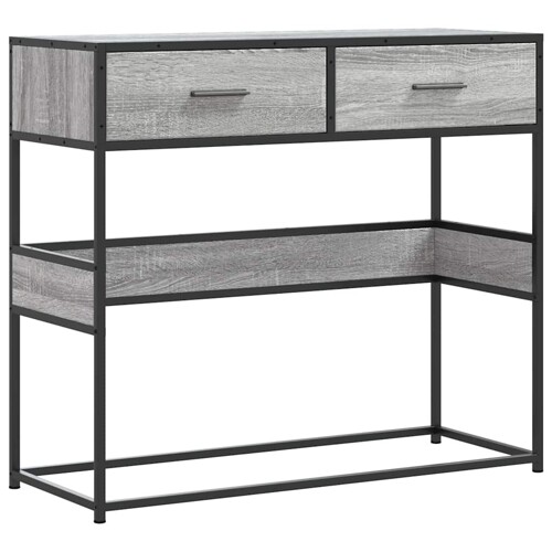 Konzolni stol boja hrasta 90x35x80 cm konstruirano drvo - NOVO