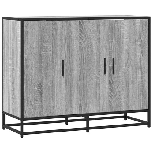 Komoda Siva Sonoma 94x35x76 cm Konstruirano drvo - NOVO