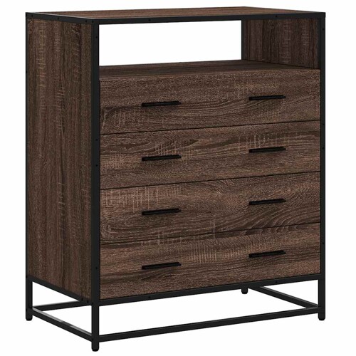 Ormar s ladicama smeđi hrast 70x41x83,5 cm izrađeno drvo - NOVO
