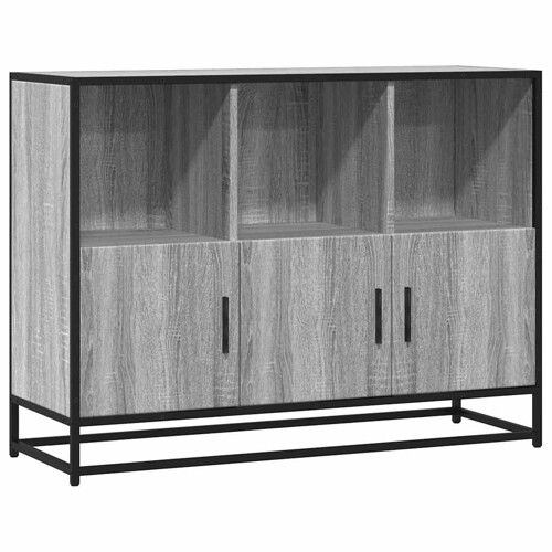 Komoda Siva Sonoma 100x35x76 cm Konstruirano drvo - NOVO