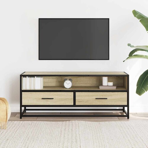 TV ormarić boja hrasta sonome 100x34,5x40 cm konstruirano - NOVO