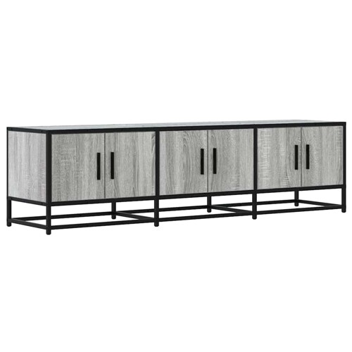 TV ormarić sivi Sonoma 150x35x41 cm Konstruirano drvo i metal - NOVO