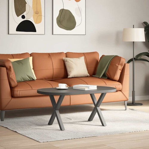 Noge za stolić u obliku slova X 2 kom antracit 60x(42-43) cm - NOVO