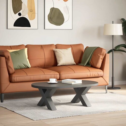 Noge za stolić u obliku slova X 2 kom antracit 60x(30-31) cm - NOVO