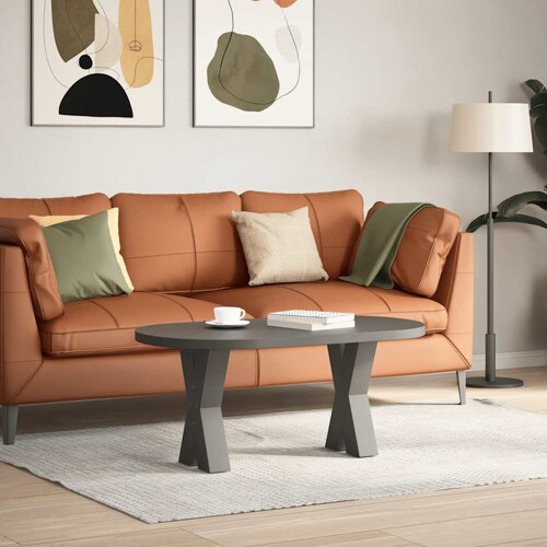 Noge za stolić u obliku slova X 2 kom antracit 38x(42-43) cm - NOVO