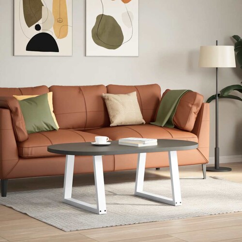 Noge za blagovaonski stol V-oblika 2 kom bijele 50x(42-43,3)cm - NOVO