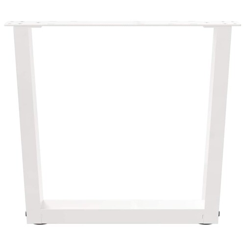 Noge za blagovaonski stol V-oblika 2 kom bijele 60x(42-43,3) cm - NOVO