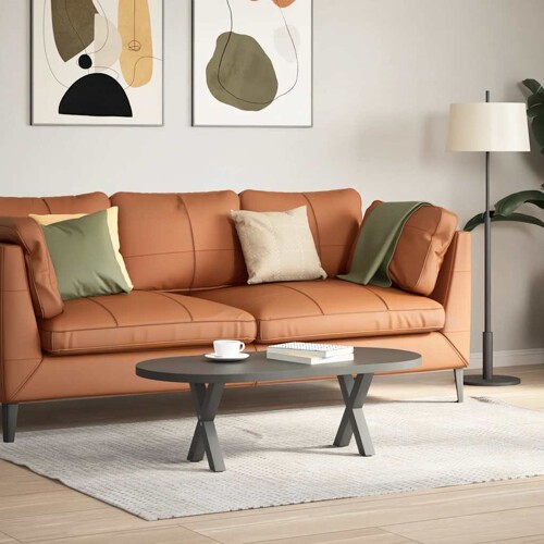 Noge za stolić u obliku slova X 2 kom antracit 40x(30-31) cm - NOVO